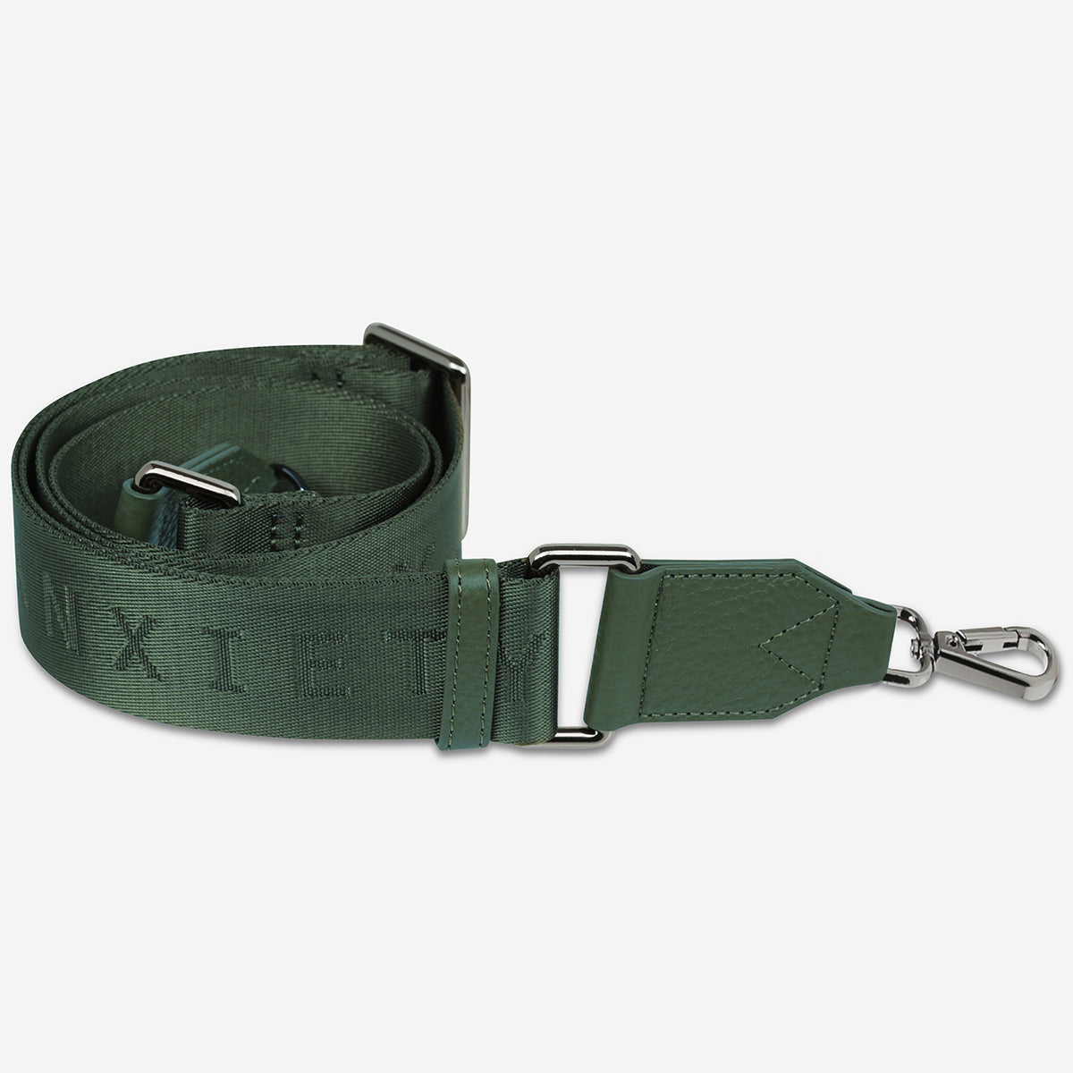 STATUS ANXIETY Without You Webbed Strap Medium green