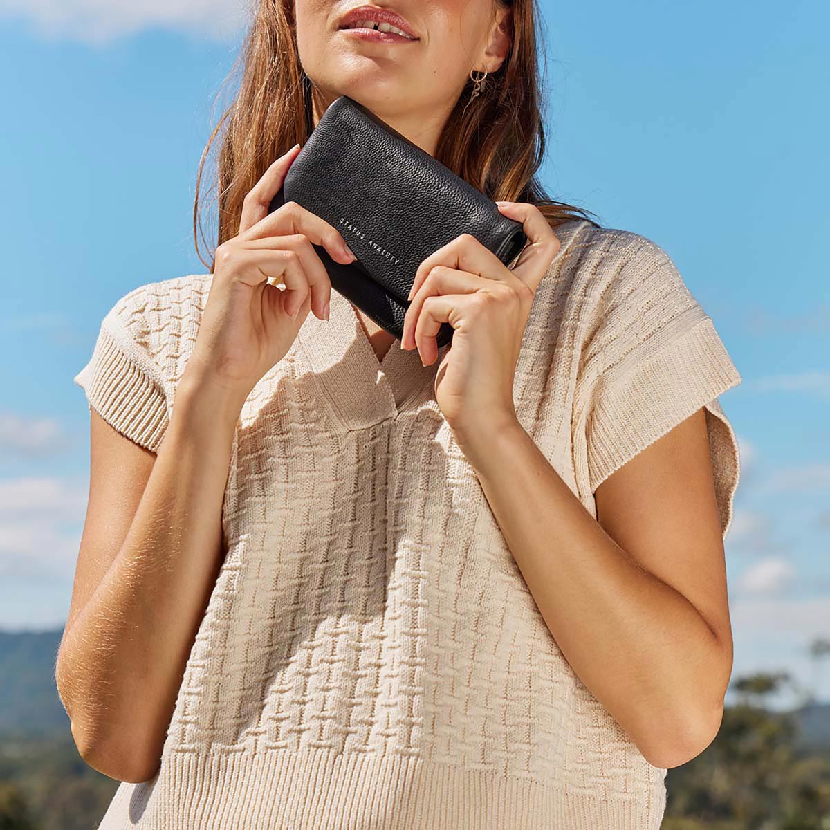 STATUS ANXIETY Impermanent Wallet black