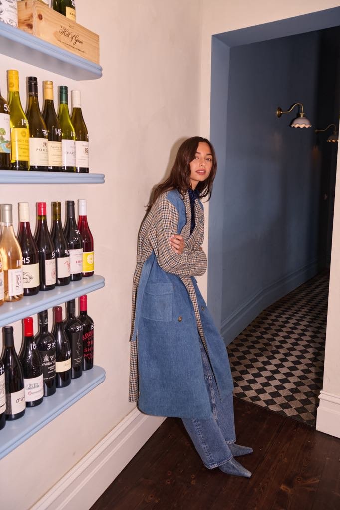 BARRY MADE Holmsen Trench denim check