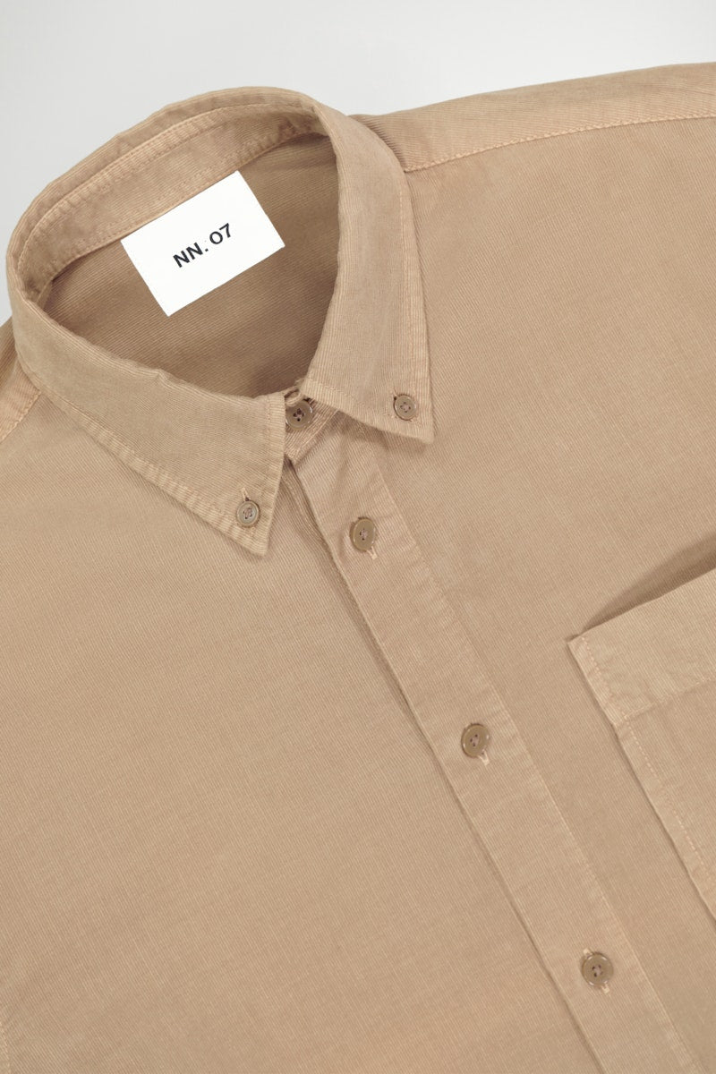 NN07 Arne Baby Cord Shirt shitake