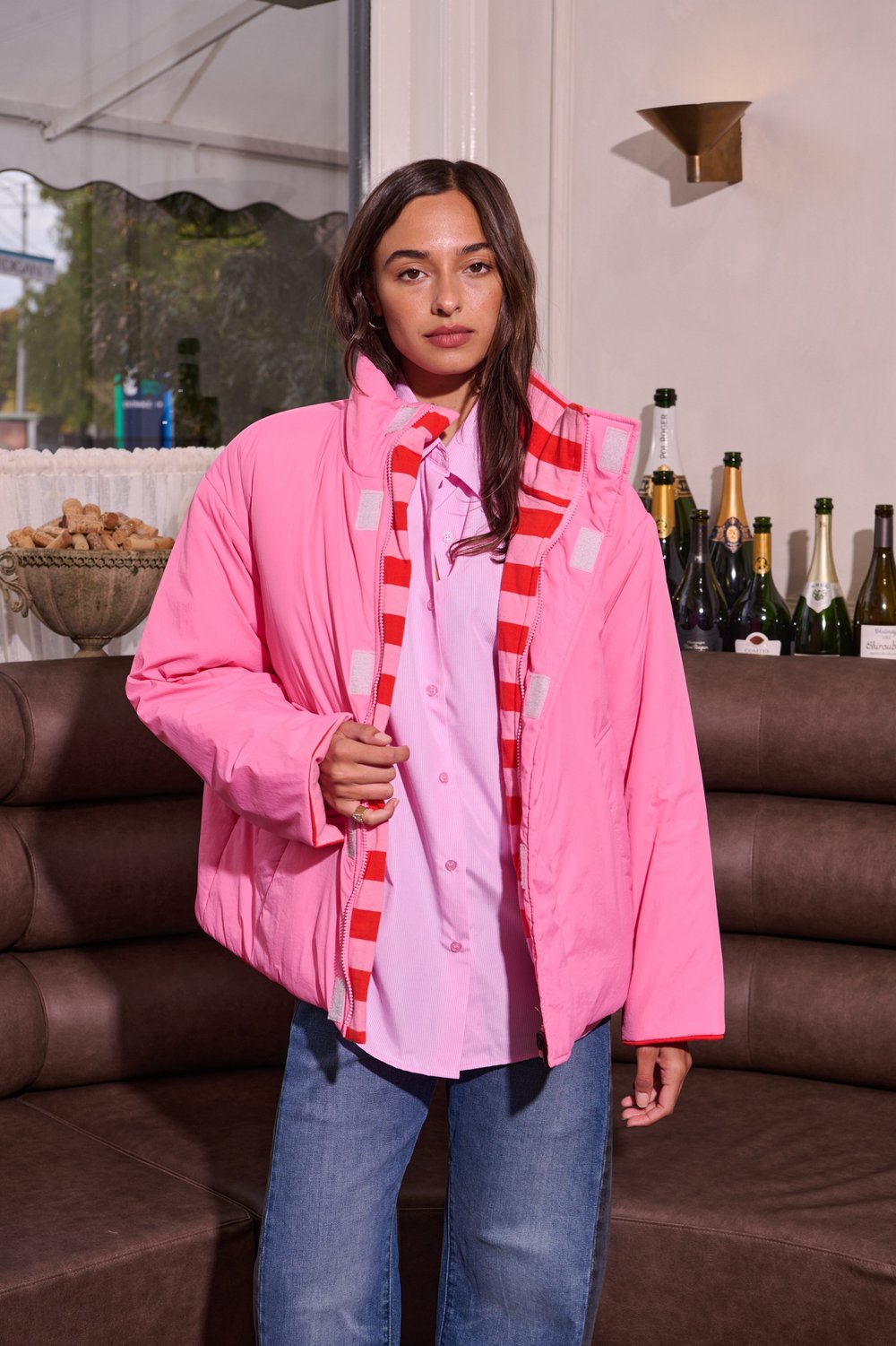 BARRY MADE Fog Jacket pink orange