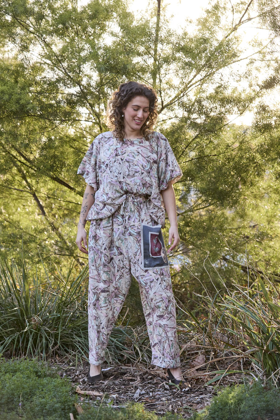 CIRCULAR by MAUD ALICE DAINTY Rulan Top gumleaves