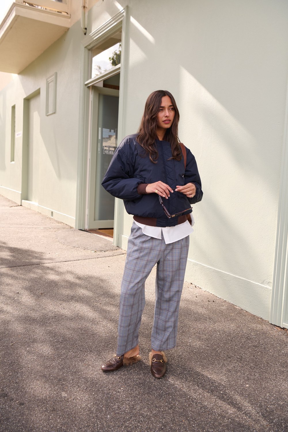 BARRY MADE Savannah Bomber choc navy