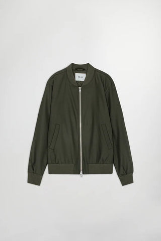 NN07 Dixon Wool Blend Jacket 1088 Dark Army
