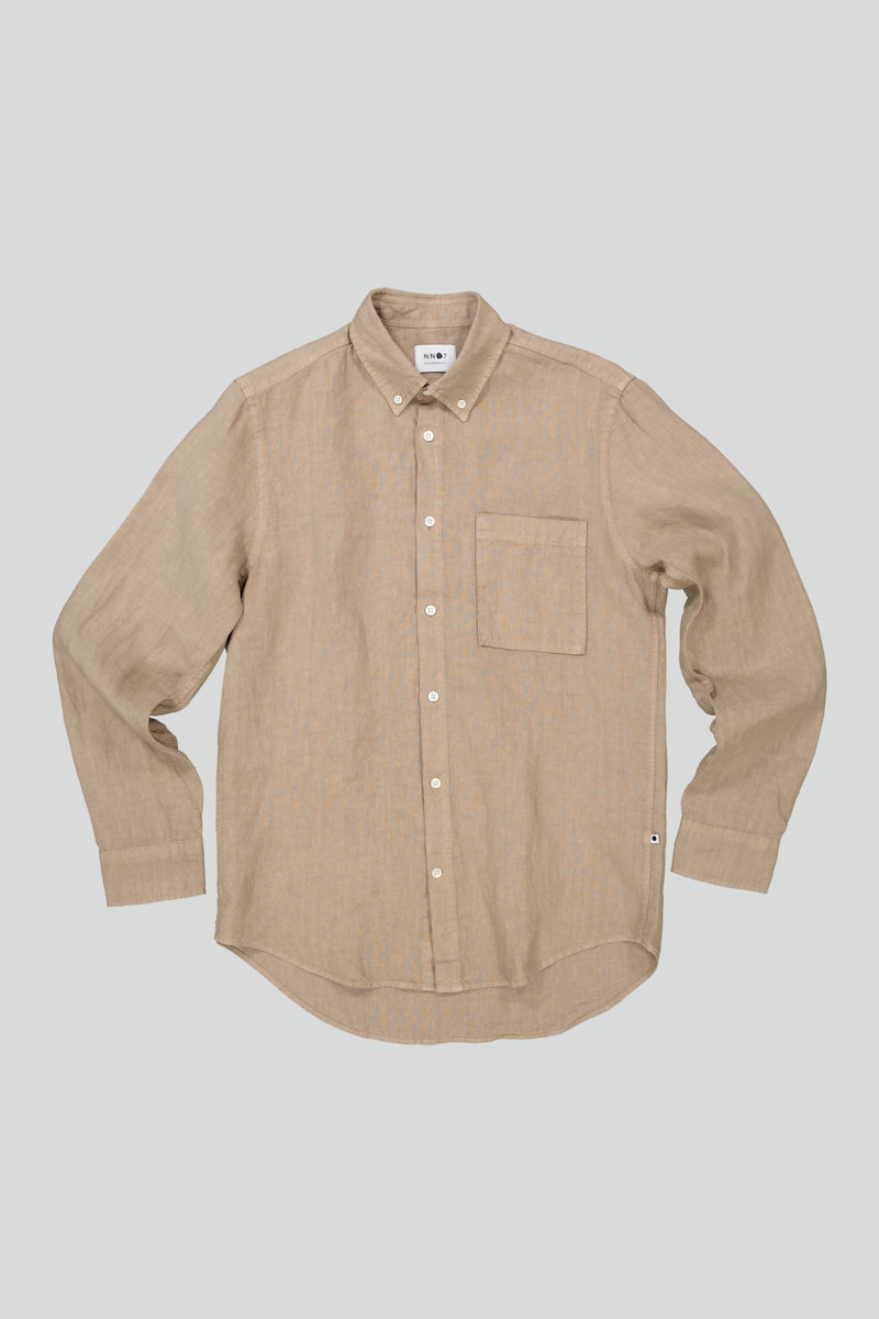 NN07 Arne Linen Shirt greige
