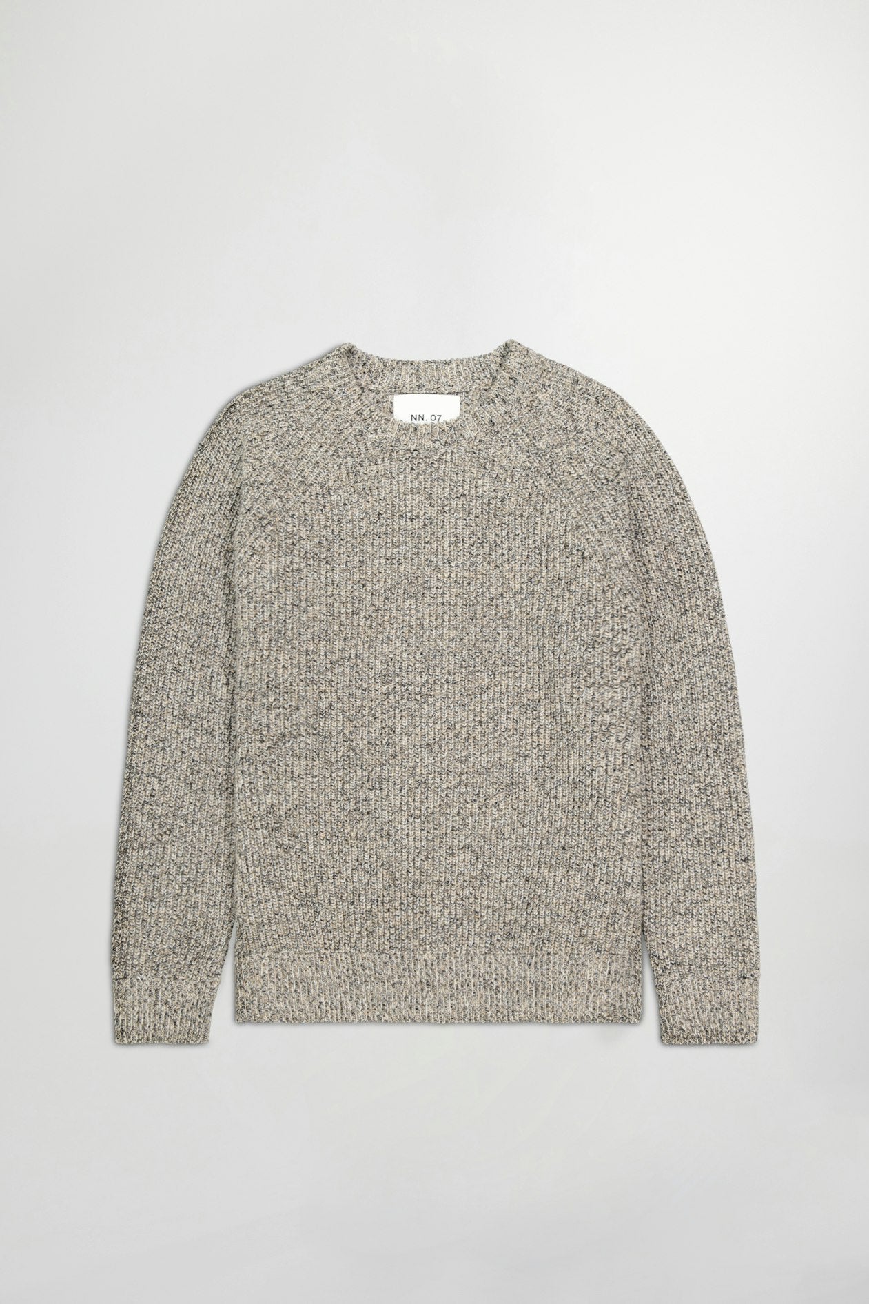 NN07 Jacobo Knit Sweater khaki melange