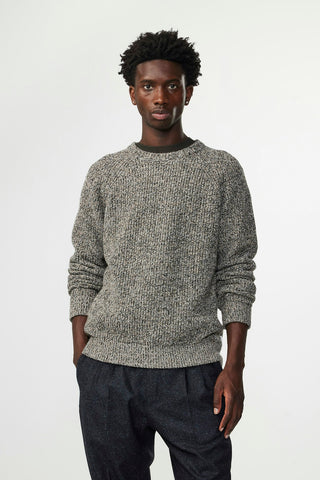 NN07 Jacobo Knit Sweater khaki melange