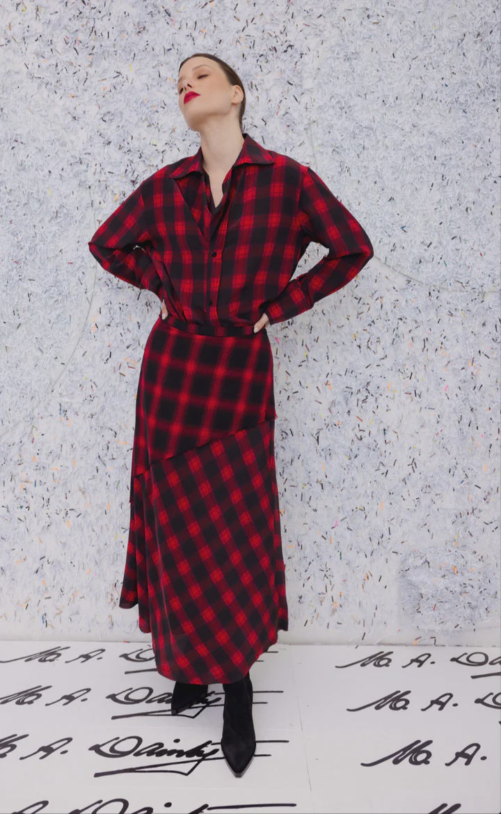 M.A. DAINTY Arabesque Shirt rodeo check