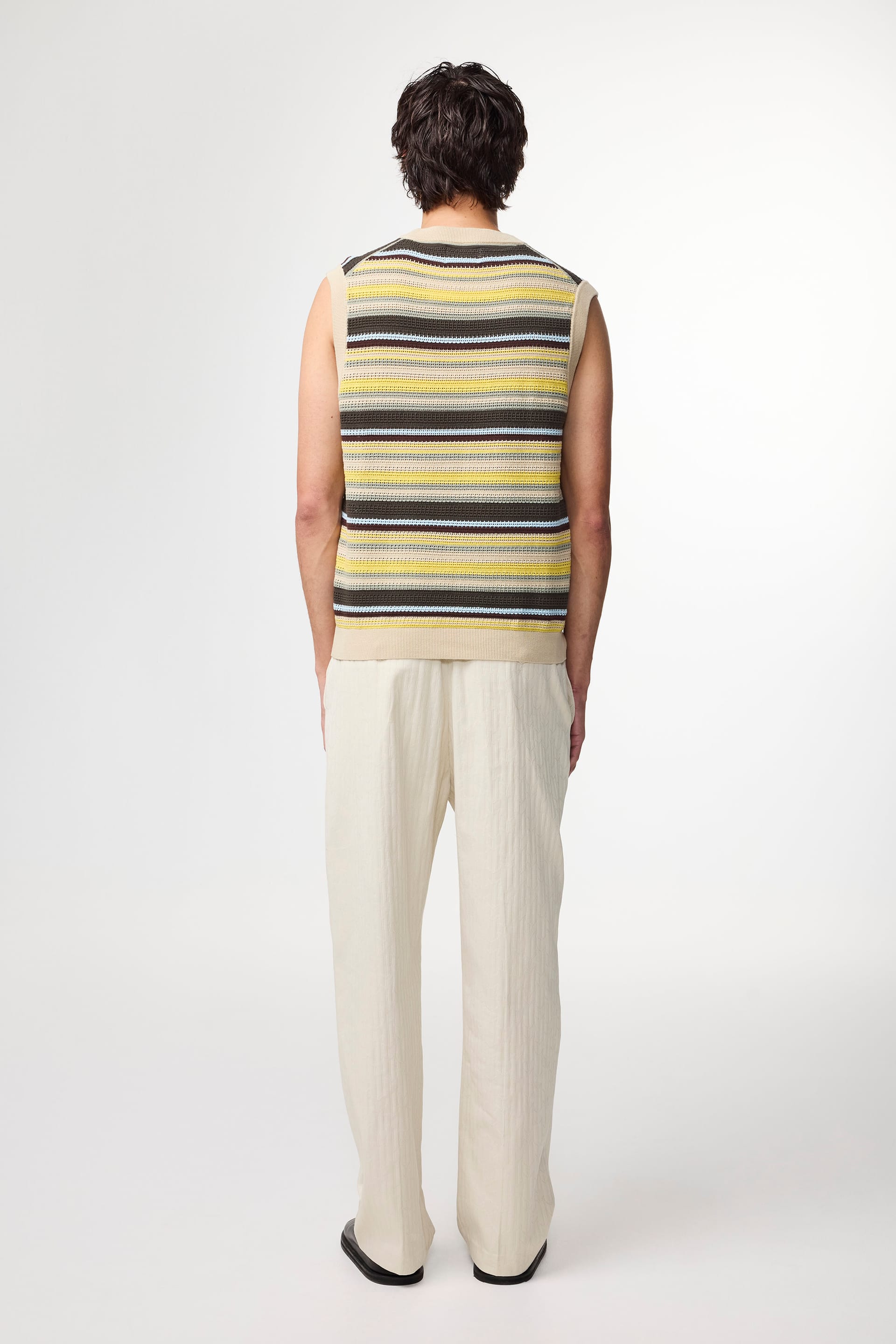 NN07 Huxley Knitted Top multi stripe