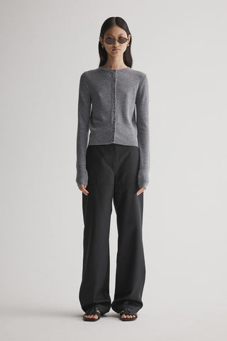 ELKA COLLECTIVE Madeleine Cardigan charcoal marle