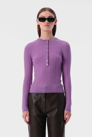ELKA COLLECTIVE Filippa Knit Top violet