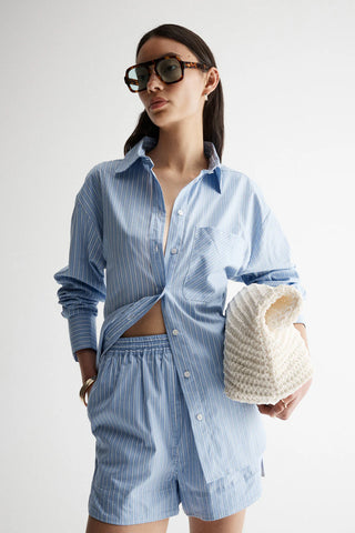 ELKA COLLECTIVE Poppy Shirt blue stripe