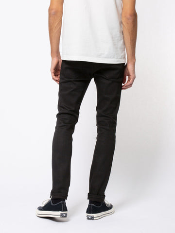 NUDIE JEANS Lean Dean dry black selvage
