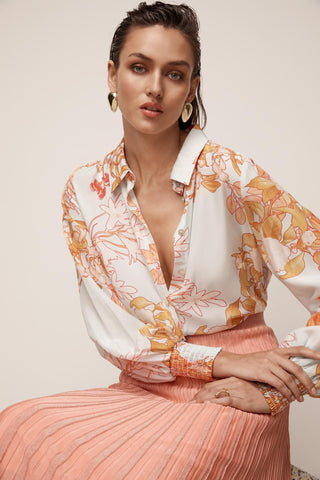 CABLE MELBOURNE Cayman Relaxed Blouse floral print