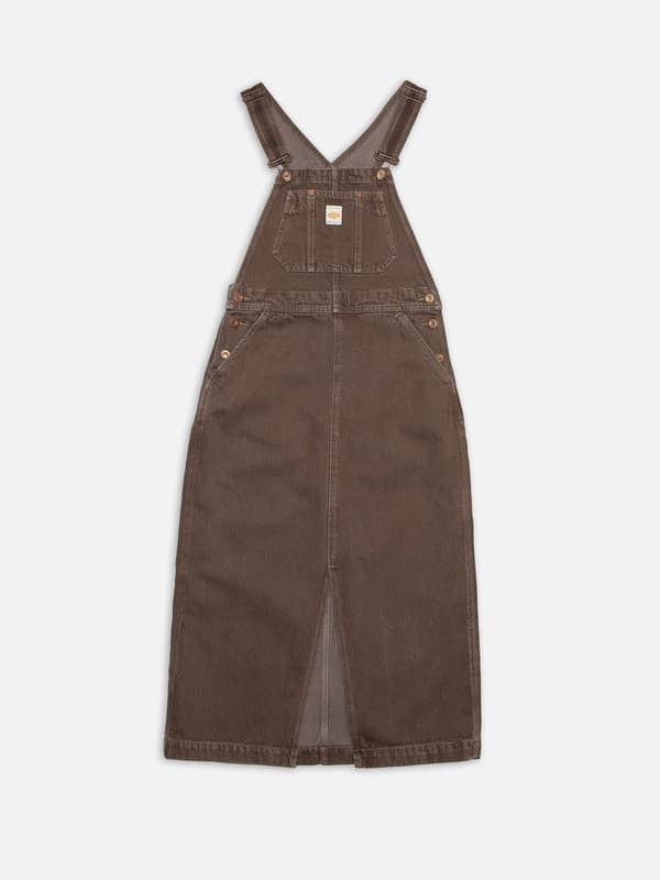 NUDIE JEANS CO Inger Dungarees Dress Espresso