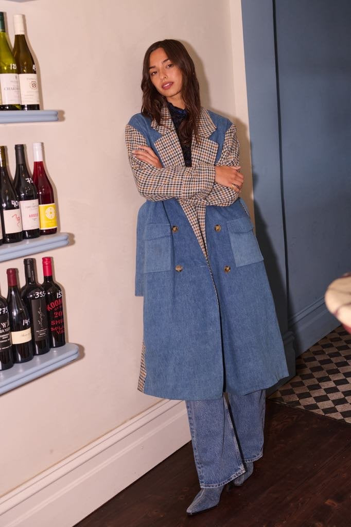 BARRY MADE Holmsen Trench denim check