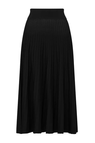 CABLE MELBOUNRE Crepe Pleat Skirt black