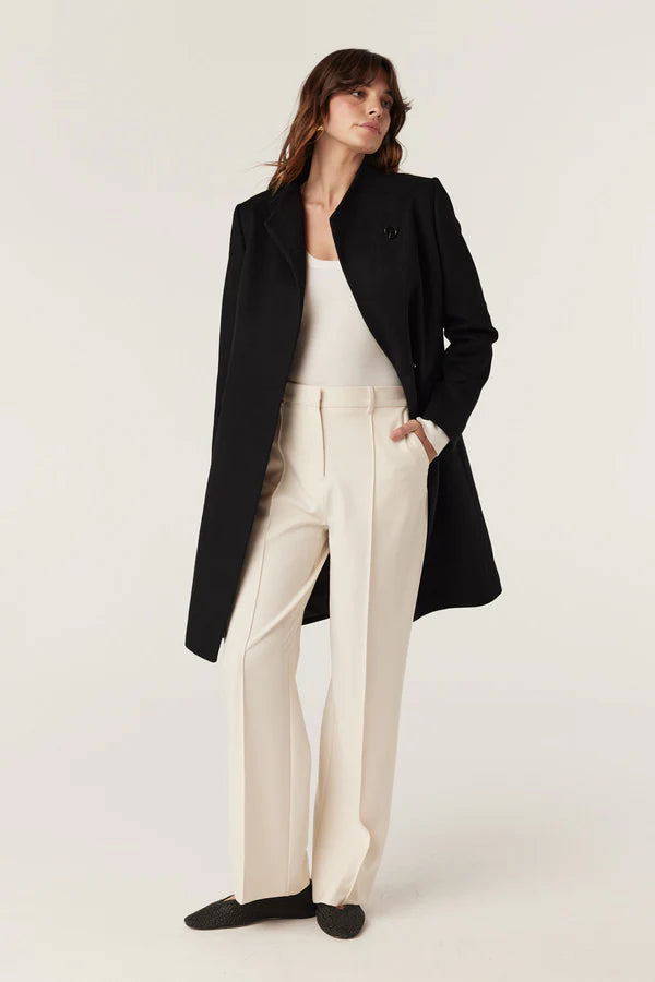 CABLE MELBOUNRE Eton Wool Coat black