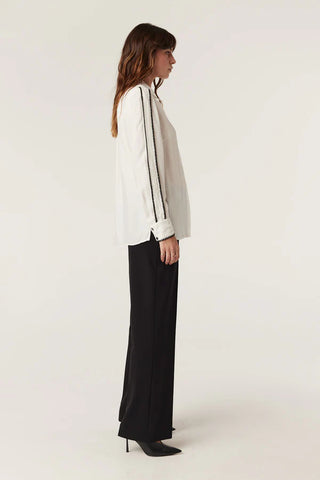 CABLE MELBOURNE Ivory Blouse - White