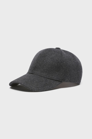 CABLE MELBOURNE Wool Cashmere Cap charcoal