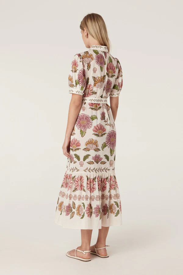 CABLE MELBOURNE Evita Maxi Dress rosa floral