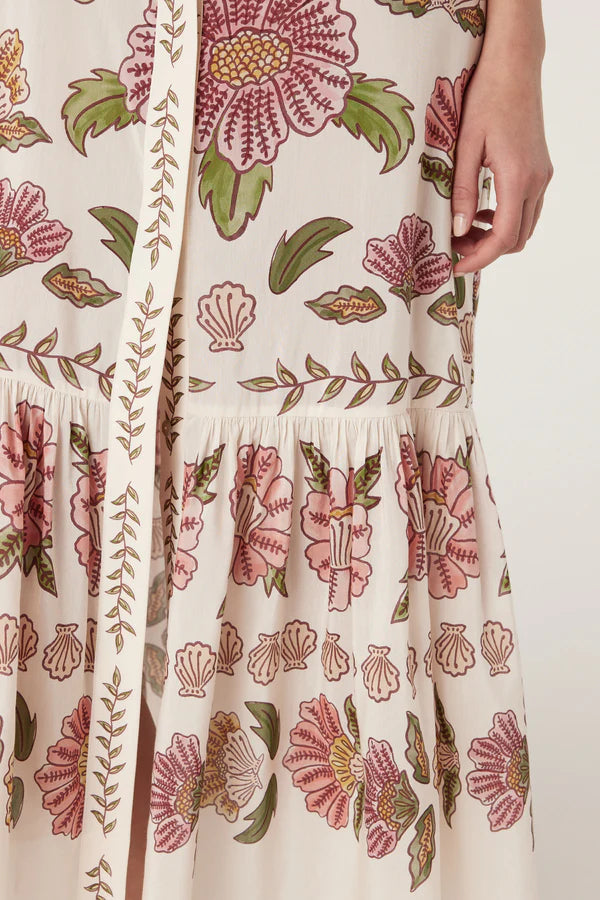 CABLE MELBOURNE Evita Maxi Dress rosa floral