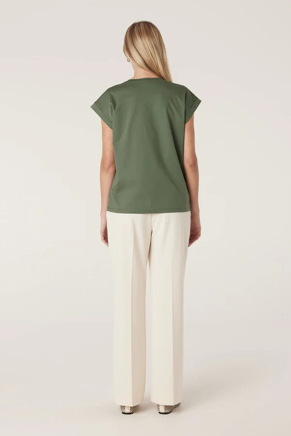 CABLE MELBOURNE Pima Tee khaki