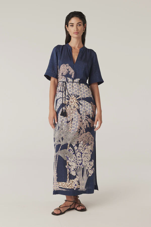 CABLE MELBOURNE Pina Kaftan Dress mirage