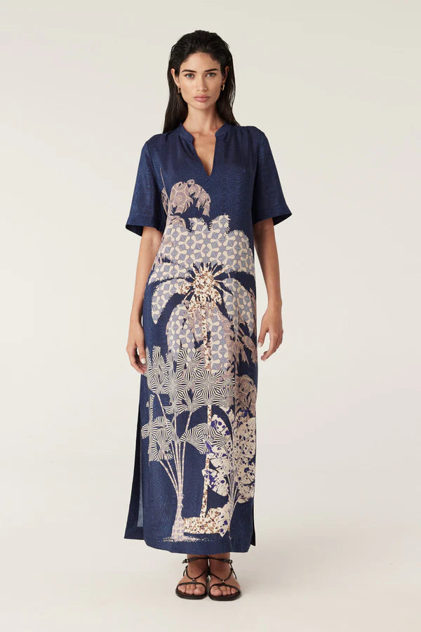 CABLE MELBOURNE Pina Kaftan Dress mirage