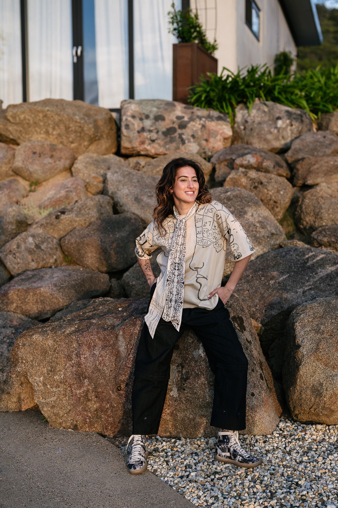 CIRCULAR by MAUD ALICE DAINTY Phrenology Top tippy