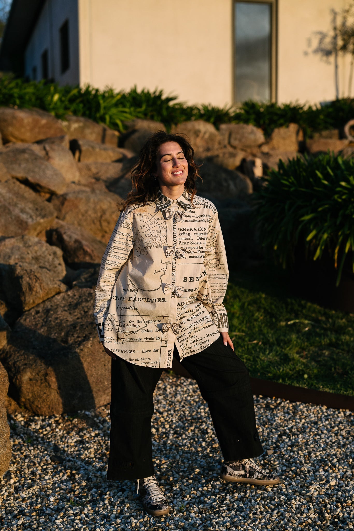 CIRCULAR by MAUD ALICE DAINTY Phrenology Shirt notebook