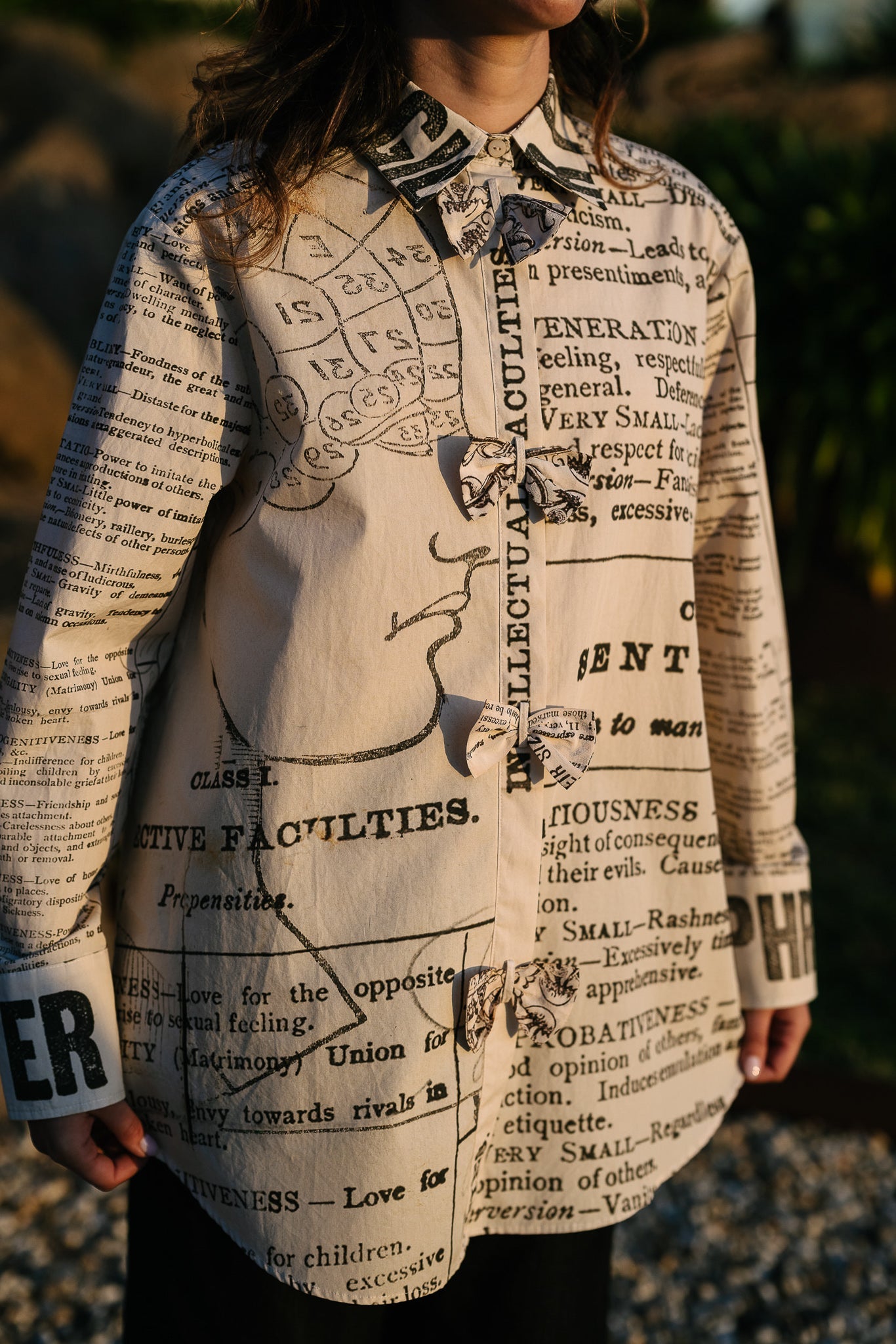 CIRCULAR by MAUD ALICE DAINTY Phrenology Shirt notebook