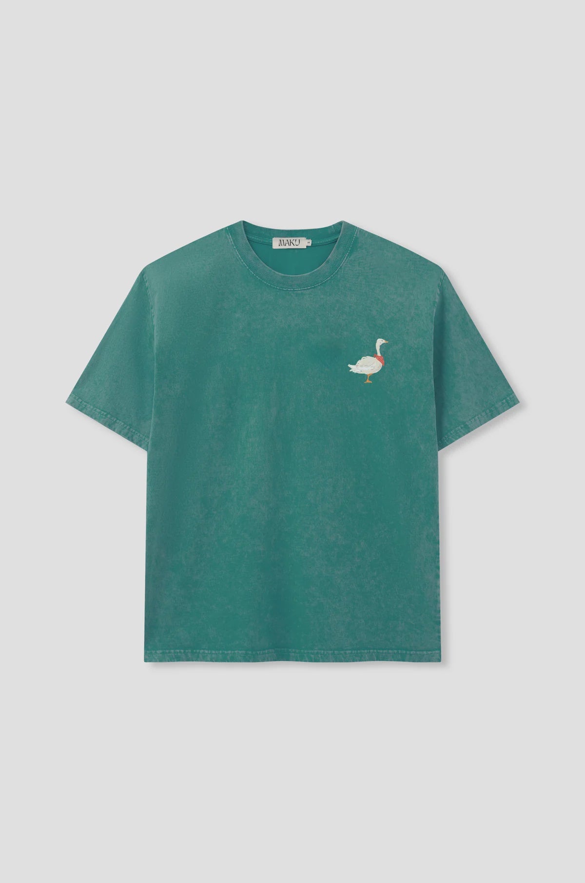 MAKU Don't Be A Goose Oversize Wash Tee green