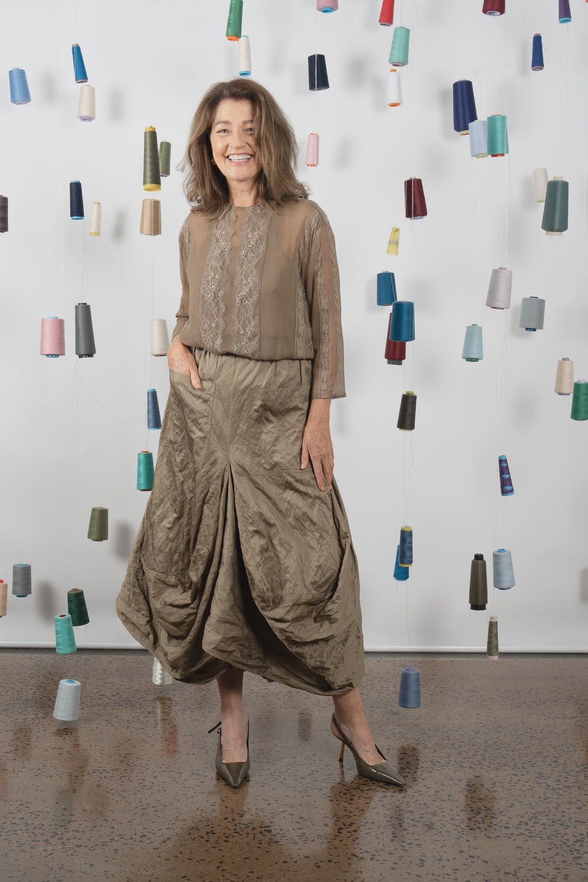 M.A DAINTY Montclair Skirt olive