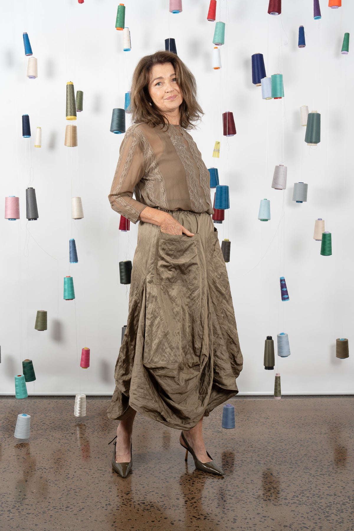 M.A DAINTY Montclair Skirt olive