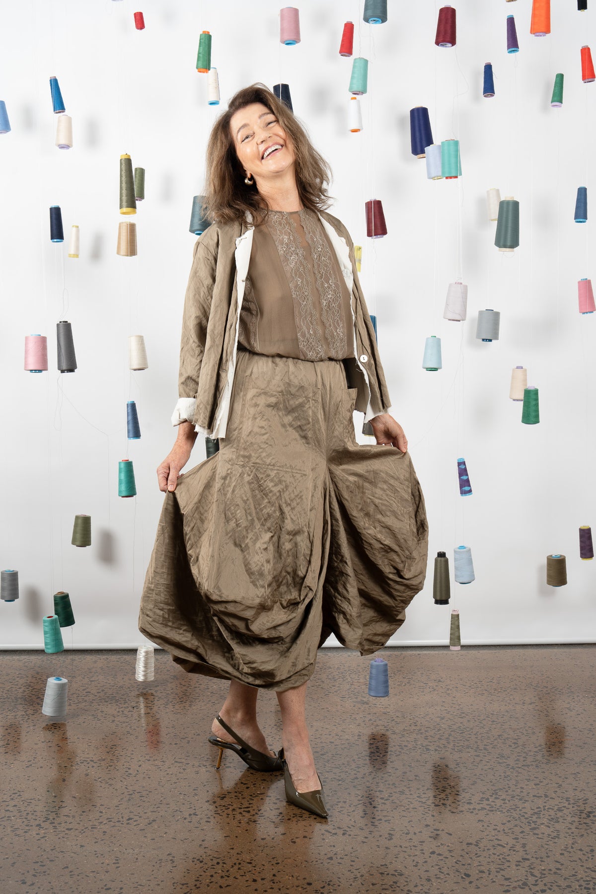 M.A DAINTY Montclair Skirt olive