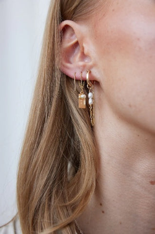 FINER RINGS Emily Earrings gold