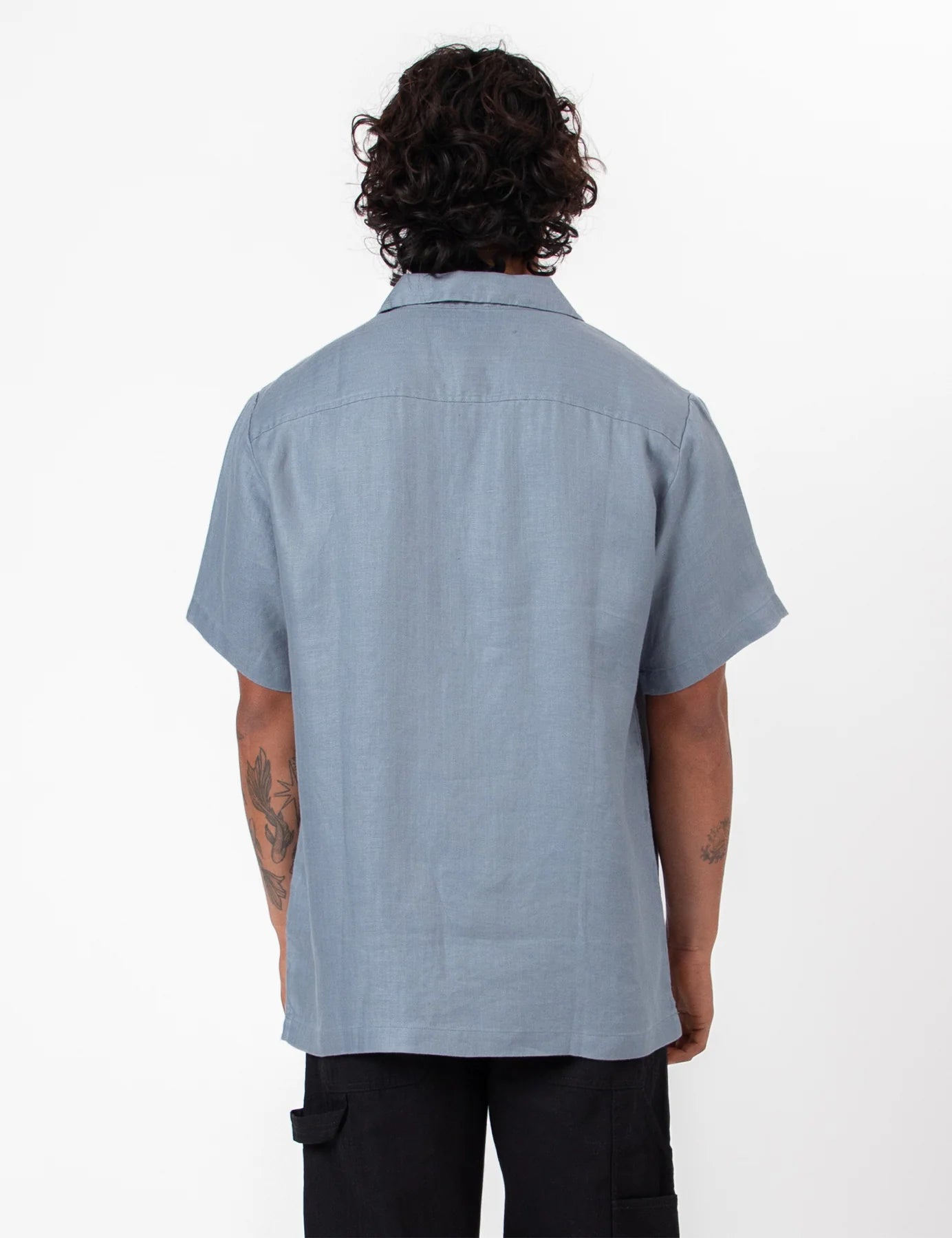 MR SIMPLE HOLIDAY Shore Cuban SS Shirt slate blue