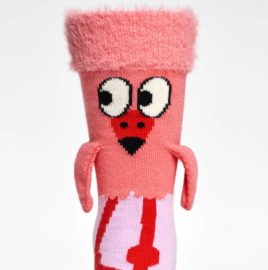 HAPPY SOCKS Fluffy Flamingo Socks