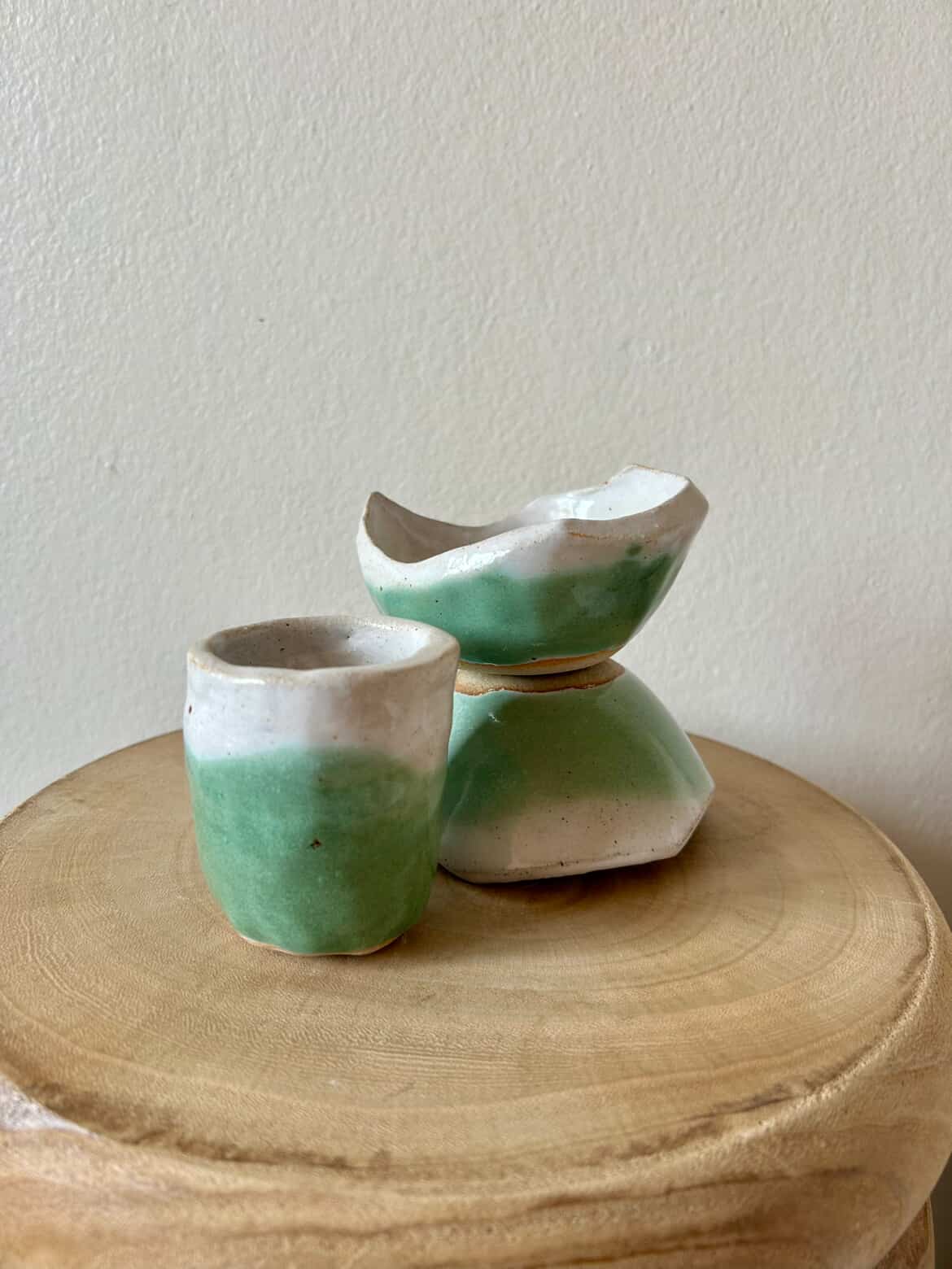 ELLIOTT CERAMICS Palm Green Series