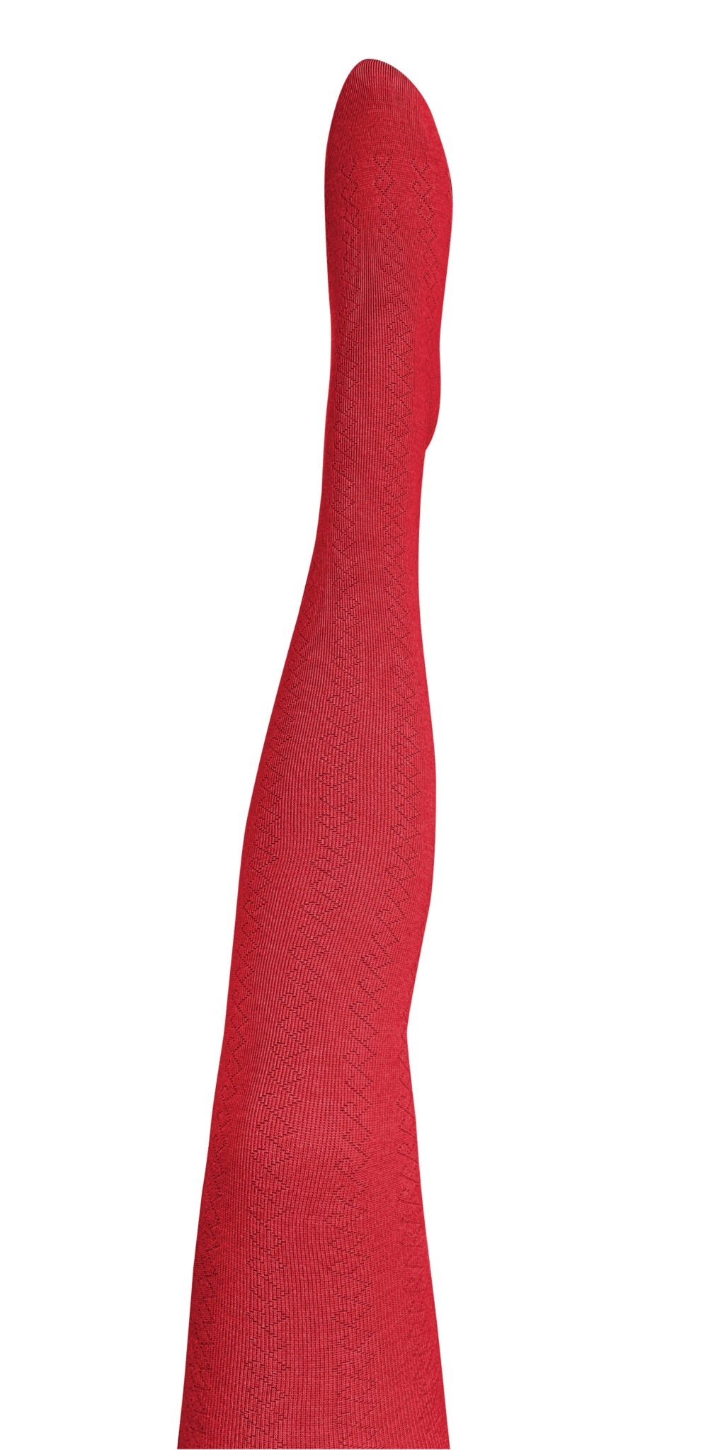 TIGHTOLOGY Geo Merino Wool Tights - Red