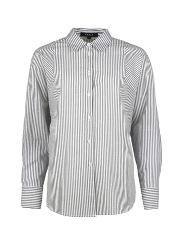 CABLE MELBOURNE Girlfriend Stripe Shirt sage green