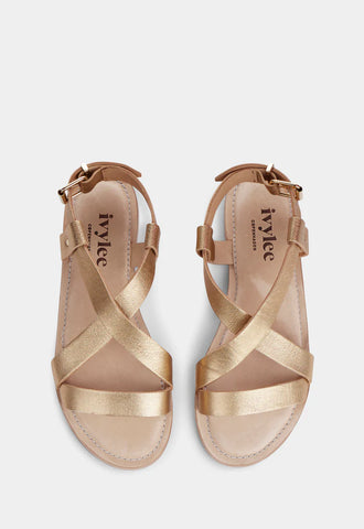 IVYLEE COPENHAPEN Laura Flat Sandal gold