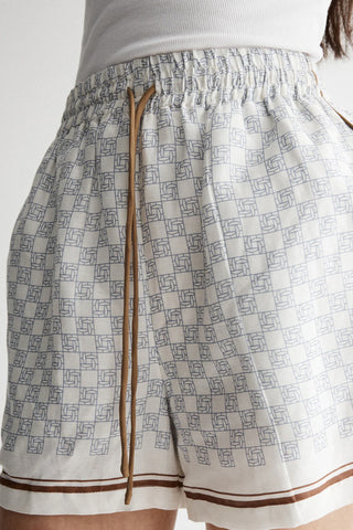 ELKA COLLECTIVE Lumi Short monogram print