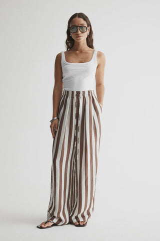 ELKA COLLECTIVE Lumi Pant chocolate stripe