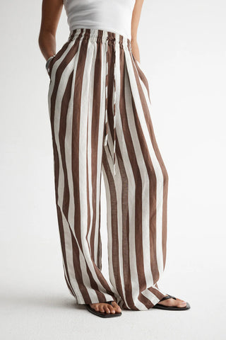 ELKA COLLECTIVE Lumi Pant chocolate stripe