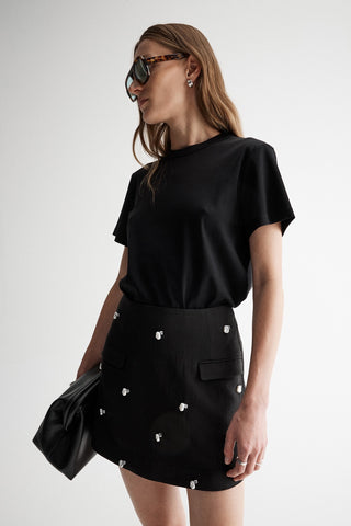 ELKA COLLECTIVE Hana Skirt black pearls