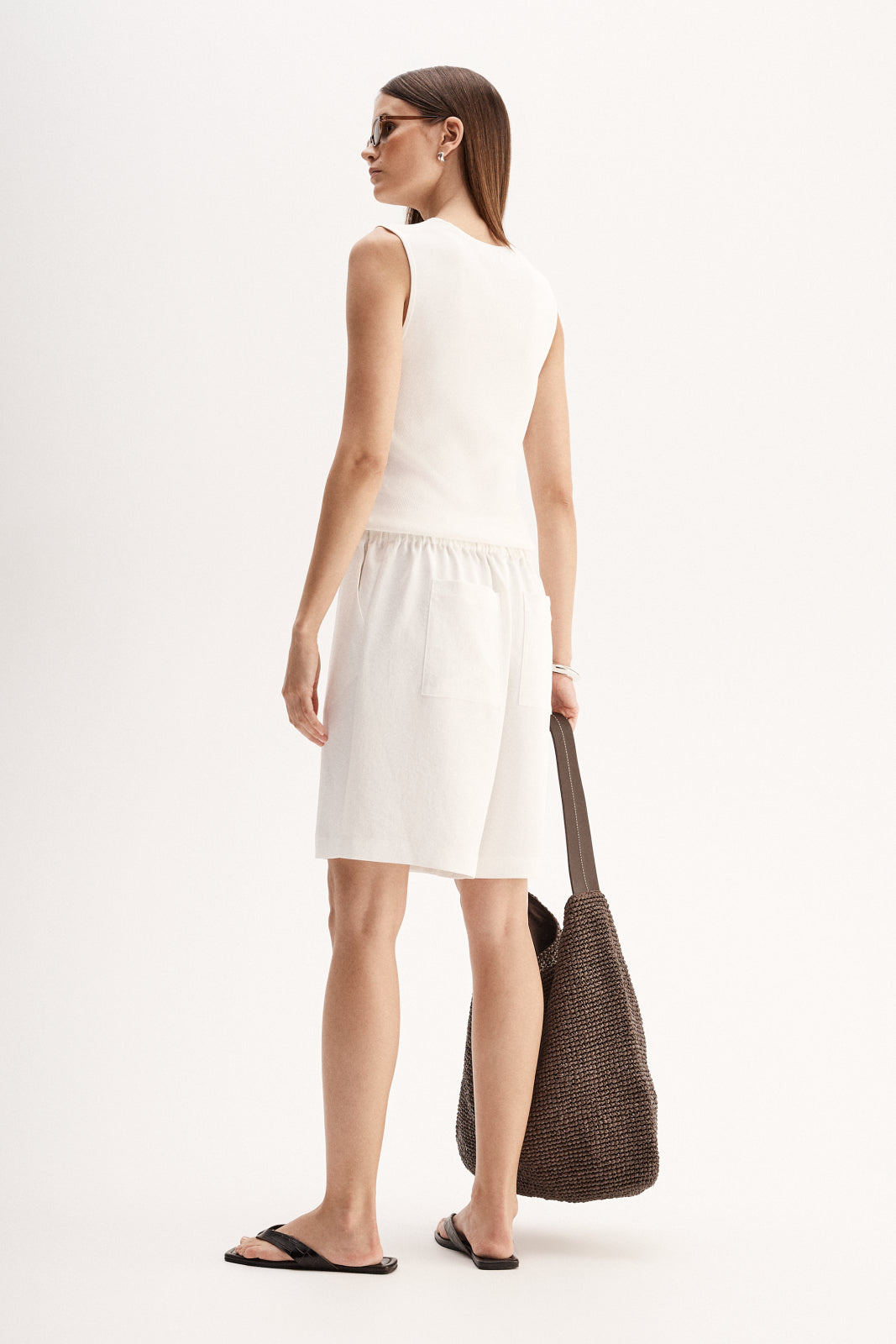 ELKA COLLECTIVE Hayes Knit Top white