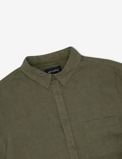 MR SIMPLE Linen Short Sleeve Fatigue