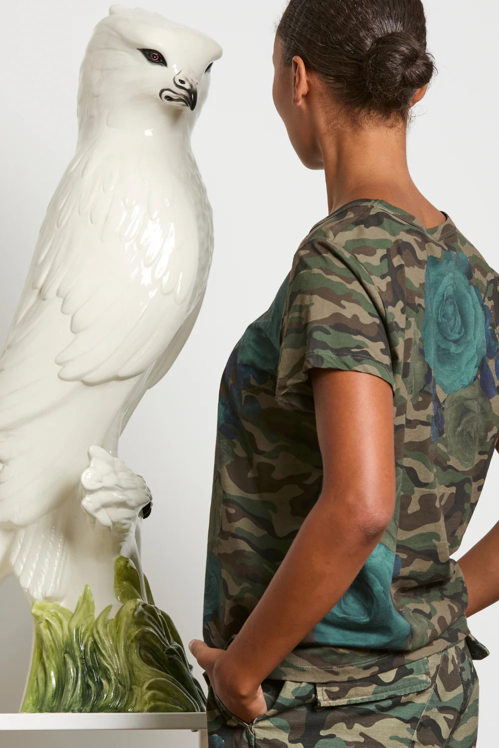 M.A.DAINTY Lolly Tee camo rose